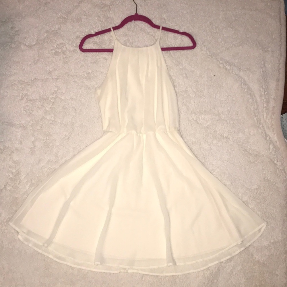 Cream Flowy Francesca’s Dress